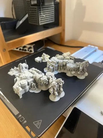 Escenografía en miniatura: Grimdark Wasteland Soldiers Walker Gun Truck — vista de referencia 5