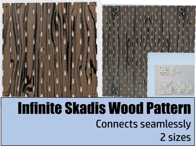 Infinite seamless modular Skadis pegboards Wood