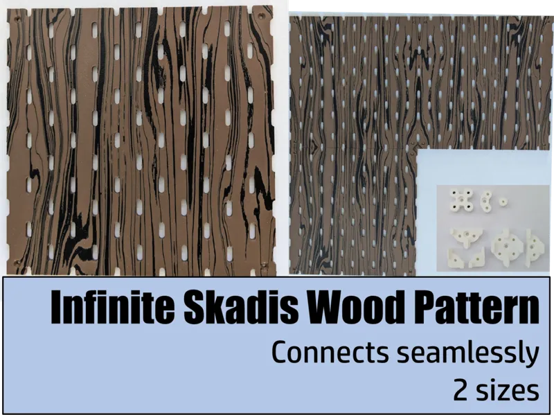 Infinite seamless modular Skadis pegboards Wood