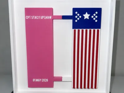 Captain Promotion Shadow Box - AG Corps Edition