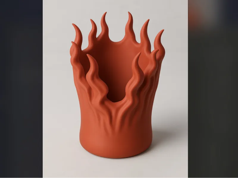 Fire Pen Holder