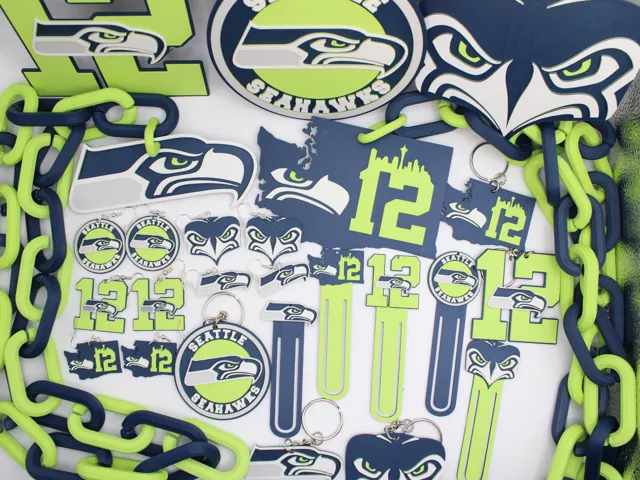 Seattle Seahawk Earrings