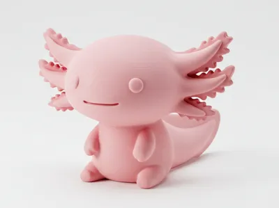 Mini Cute Axolotl Figurine