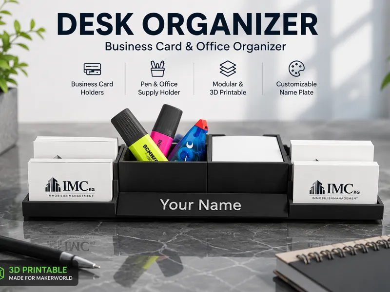 Desk Organiser mit Stifthalter Visitenkartenhalter