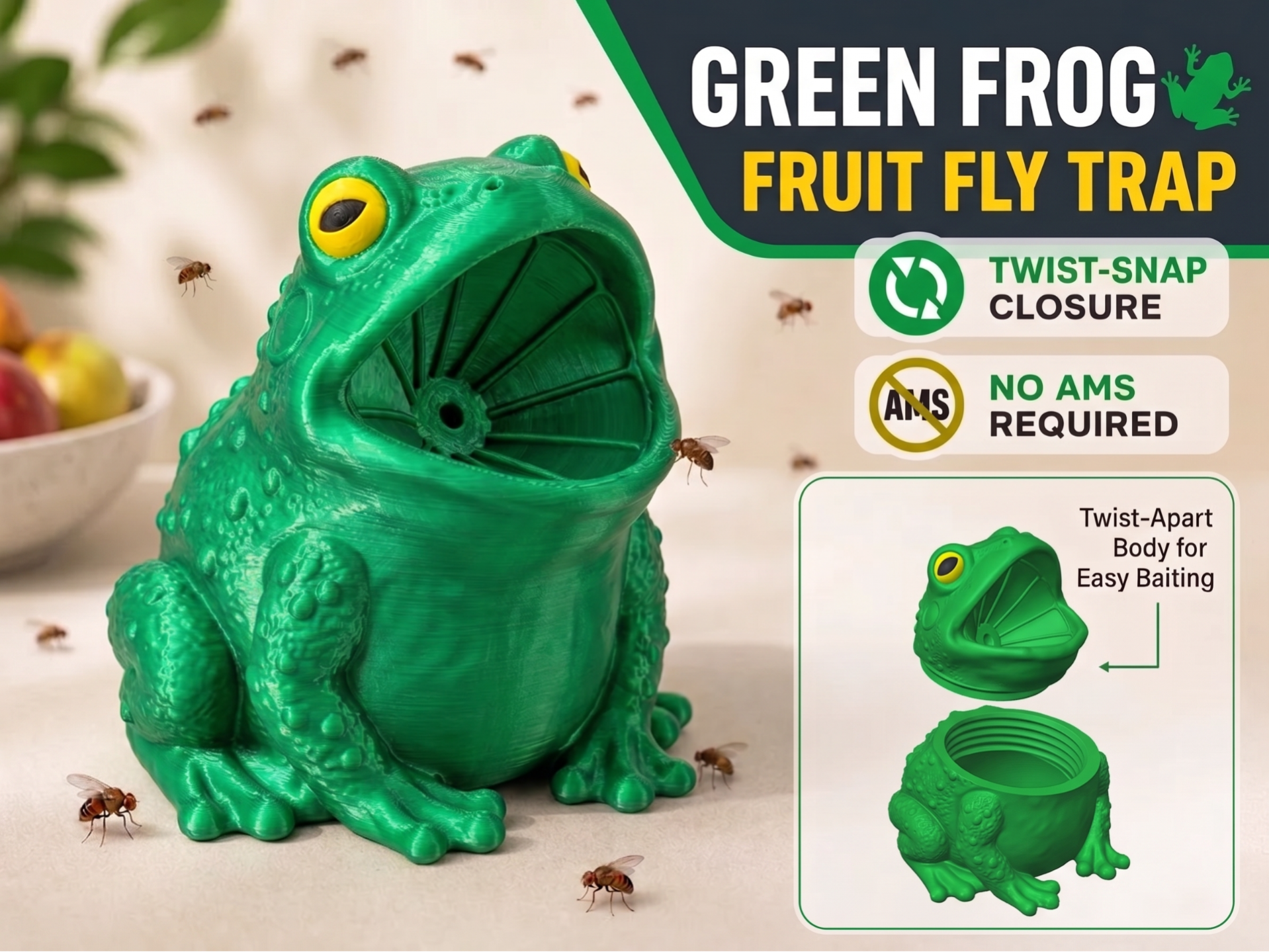 Frog Fruit Fly Trap - 1