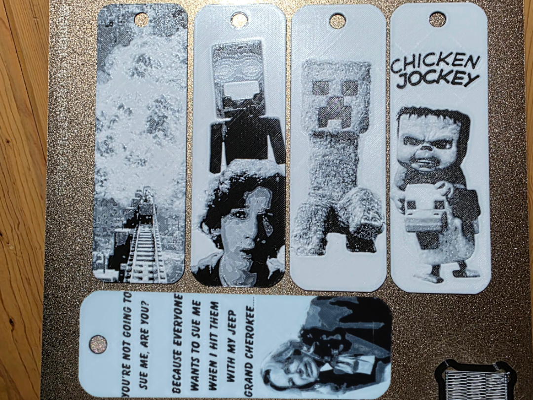 Minecraft Movie Fanart Bookmark Set of 5 
