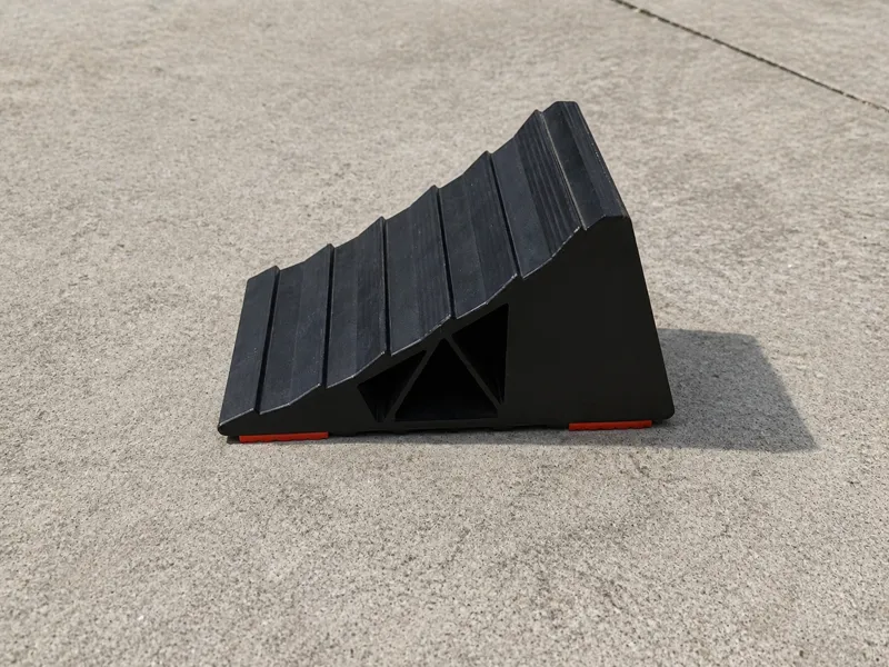 Heavy-Duty Wheel Chock (PETG + TPU Grip Feet)