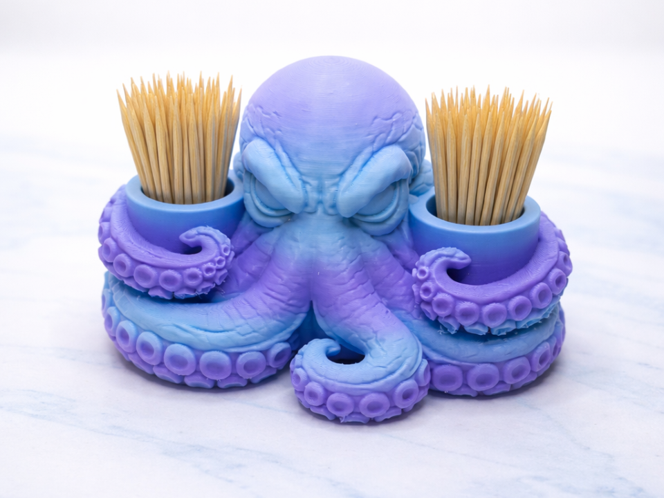 Oktopus Zahnstocherhalter fuer kreative Tischdeko