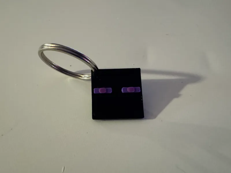 Minecraft Enderman Keychain