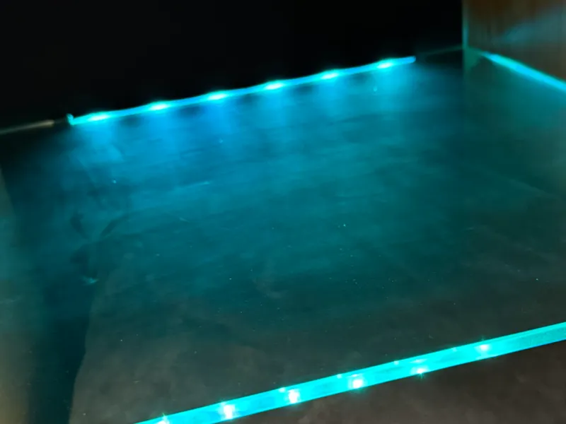 Led Streifenhalter für 8mm Glasplatte