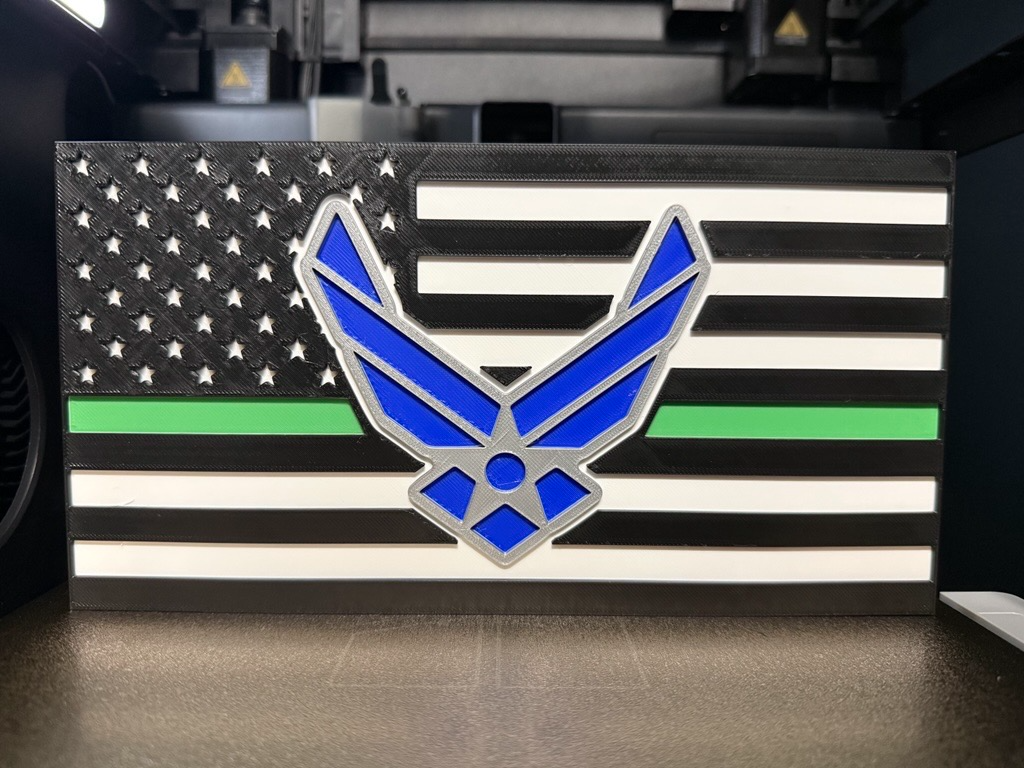 USAF Air Force Tribute - Patriotic Flag Art