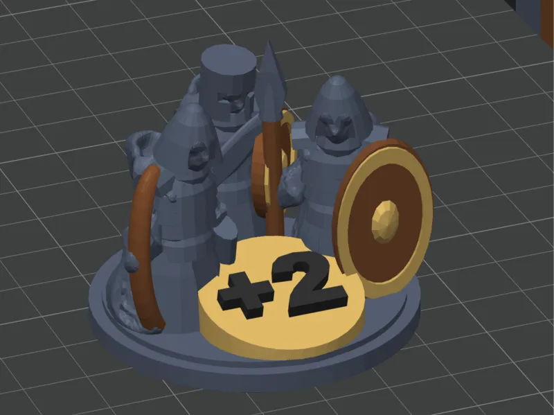Longest Biggest Army - Settlers of Catan 3D AMS