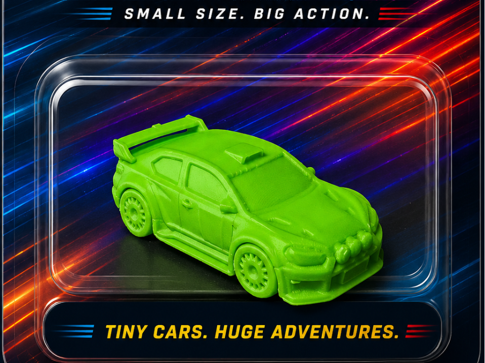 Pocket Racer #4 2cm Micro Car **COLLECT EM ALL**