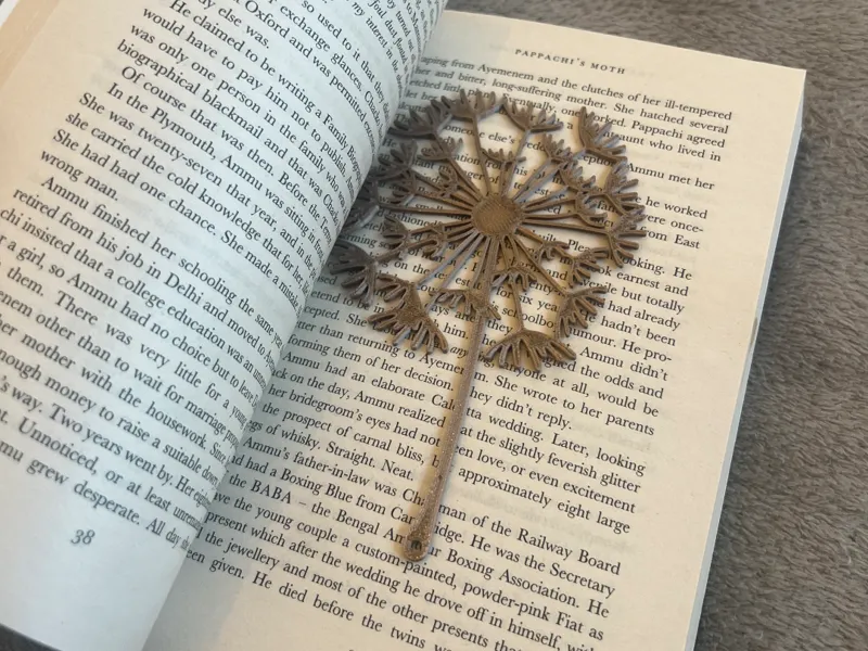 Dandelion bookmark