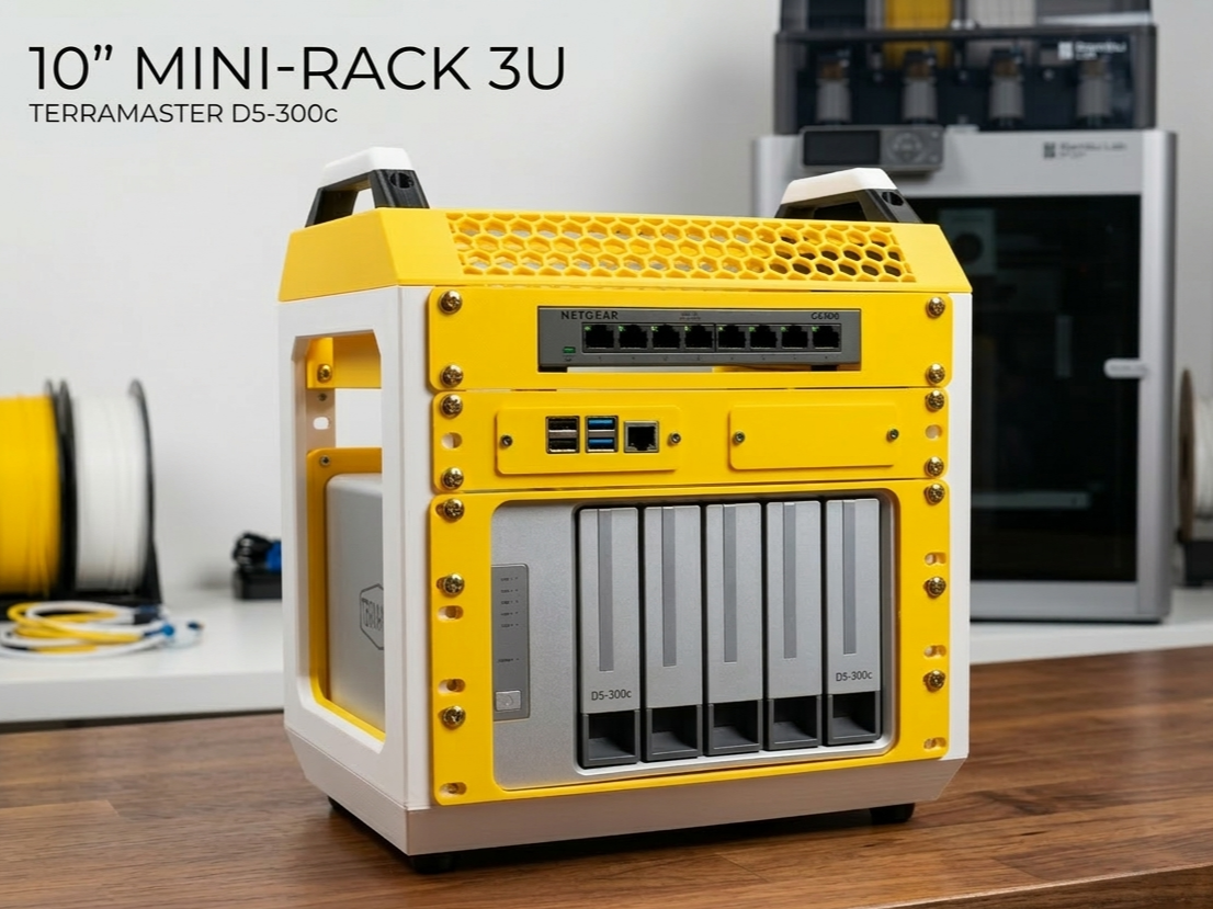 Supporto LabRax Rack 10" 3U - TerraMaster D5-300c