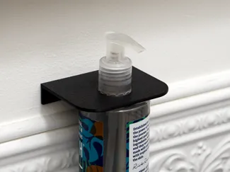 Wall mount for liquid soap bottle