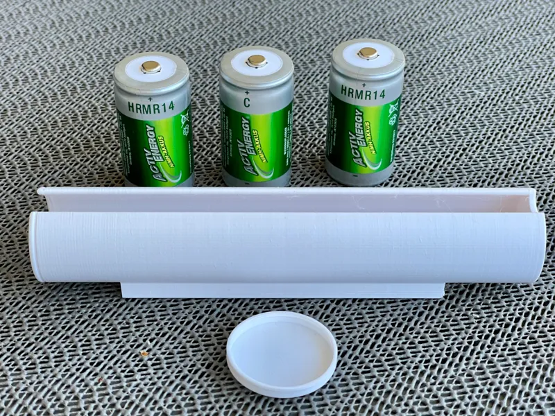 Batterie Wandhalterung für 3 Stück C Zellen HRMR14