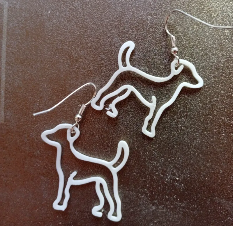Dog earrings