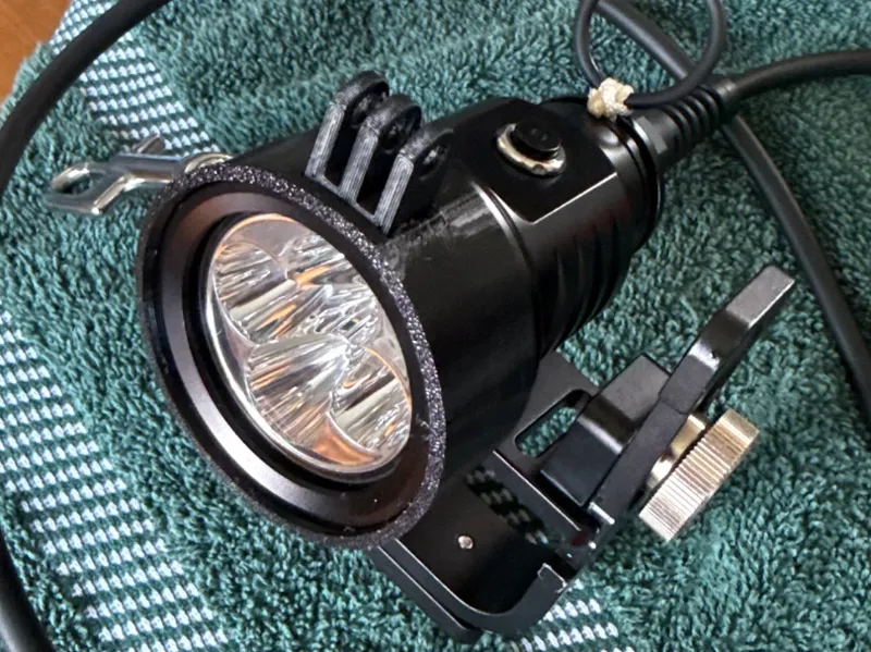 TPU protector with GoPro mount for OrcaTorch D630