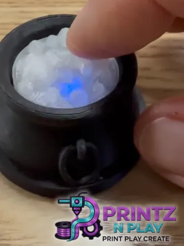 Objeto manipulable: Halloween Cauldron Clicker (Light-up) — vista de referencia 3