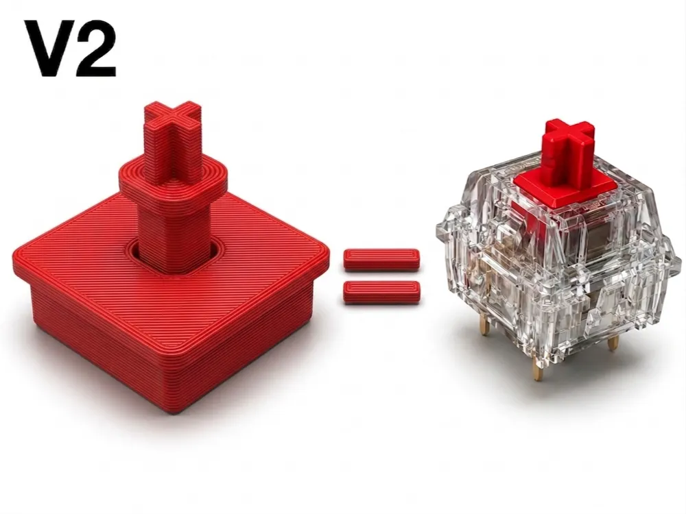 Objeto manipulable: 3D Printed Clicky Clicker V2 - Print in Place. Referencia del modelo original.
