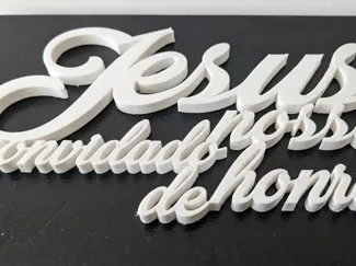 Placa Decorativa "Jesus Nosso Convidado De Honra"