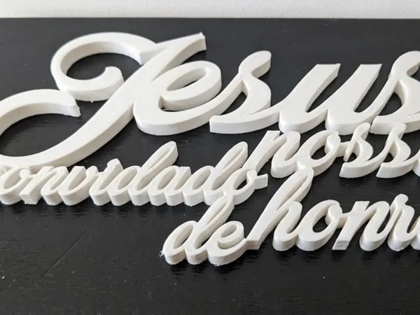 Plaque décorative — Jésus notre invité d'honneur