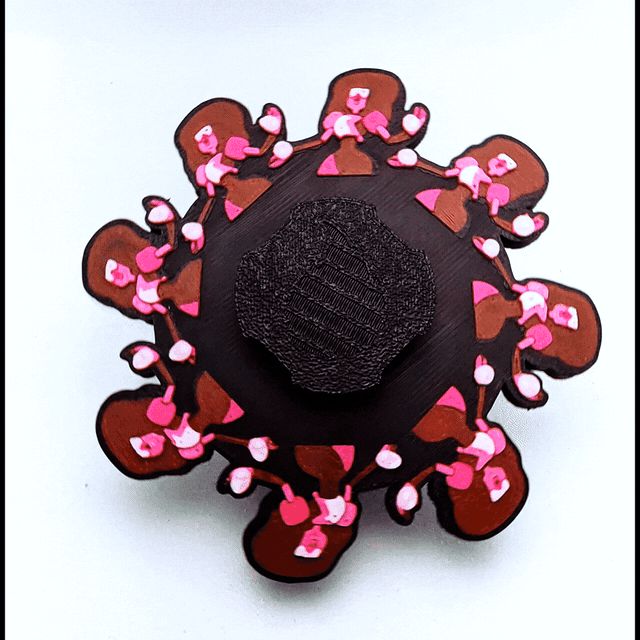 Garnet Zoetrope Spinner (READ DESCRIPTION)