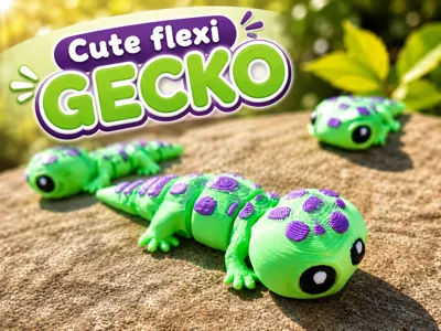 Cute Gecko - flexible