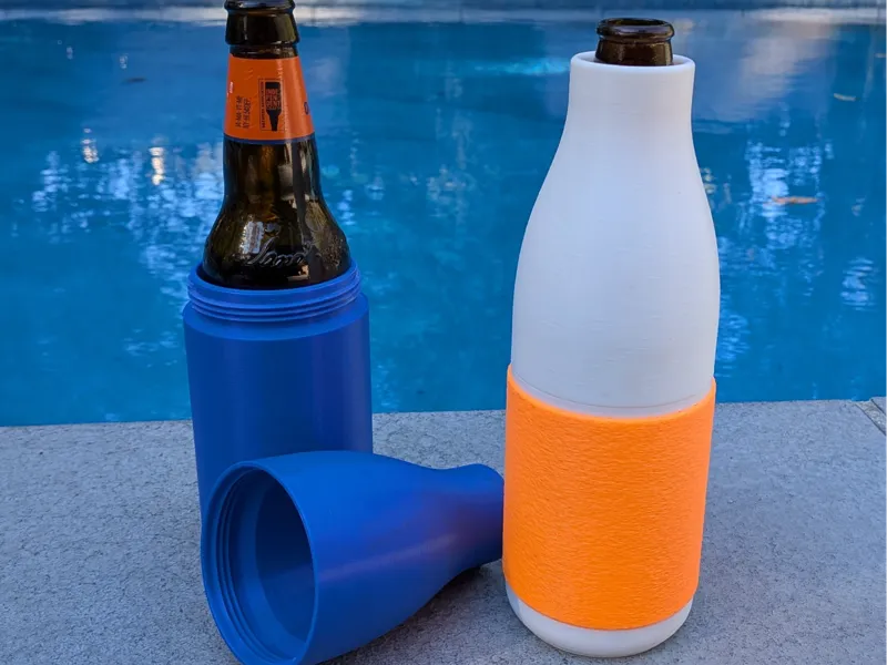Beer Bottle Koozie and Bottle Saver