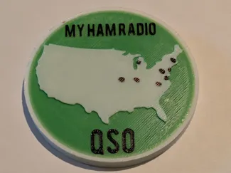 Ham Radio US QSO Coin