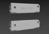 铭牌AKS-74U和空白铭牌0410