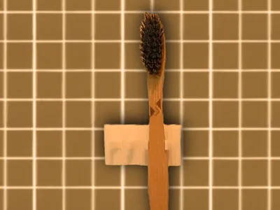 minimalist toothbrush holder
