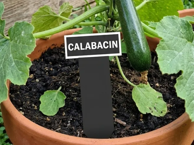 Cartel planta calabacin