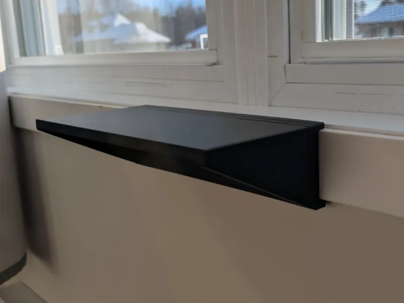 Window frame shelf command strip 2,5po