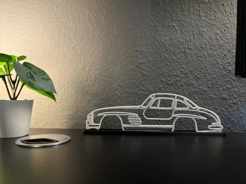 Mercedes-Benz SL300 Silhouette – Minimalist 2D Art