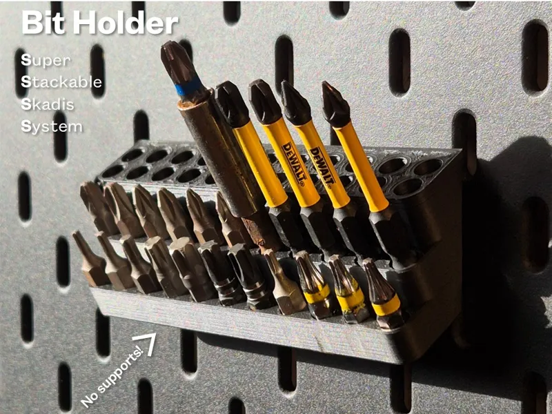 Skadis Driver Bit Holder - Organizer - No supports