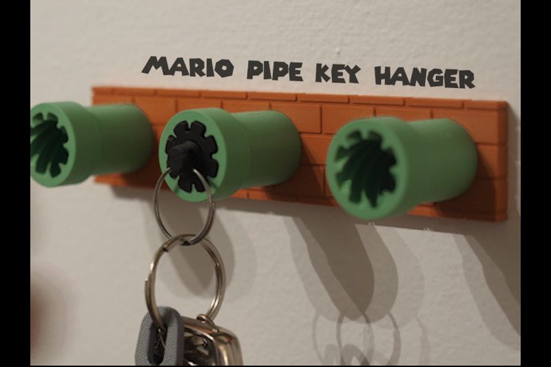 Mario Pipe Key Hanger