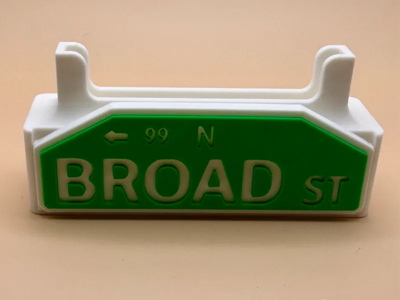 Philadelphia Broad St. Sign PSA Card Stand