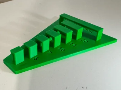 3D Printer Bridging Calibration Test – 3mm to 50mm