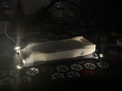 LED spotlight for Layered Sculpture