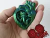 8.5cm heart ornament + stand