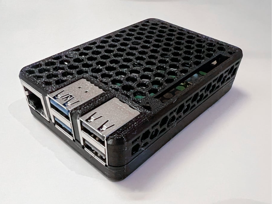 Raspberry Pi 5 Mesh Case-GPIO cutout and fan holes
