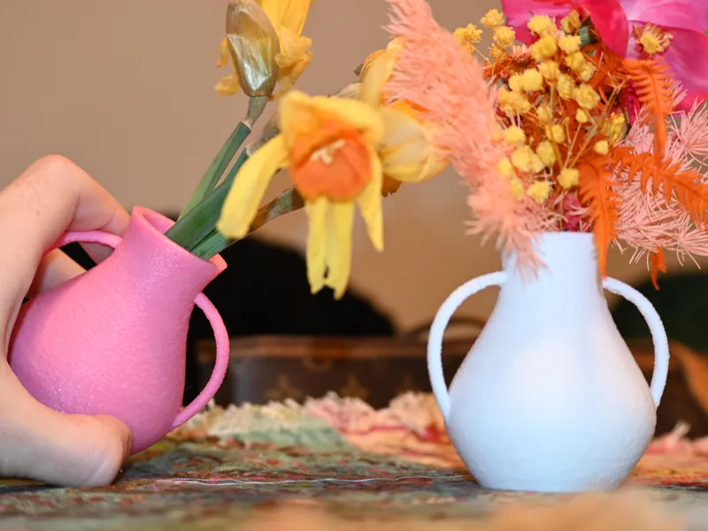 Dual-Handled Mini Pot – 3D Printable Vase
