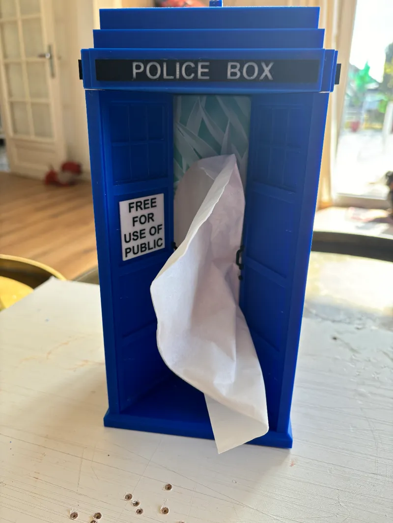 Tardis Tissue Box