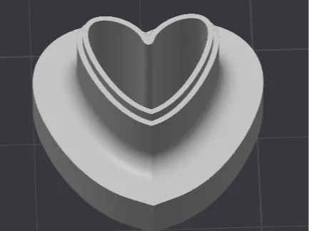 10mm heart clay cutter