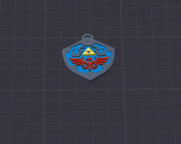 Mini Shield Keychain Zelda Shield Keychain - Free 3D Print Model - MakerWorld