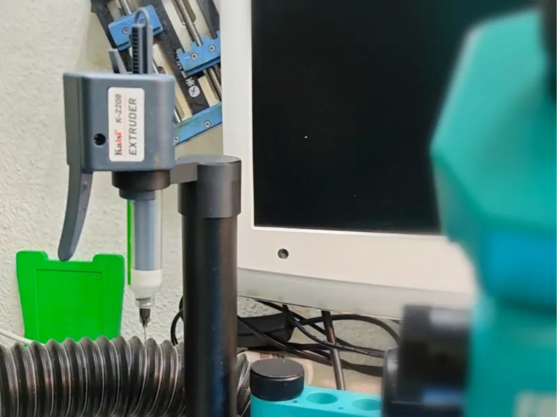 Supporto Siringa Flussante per staffa microscopio
