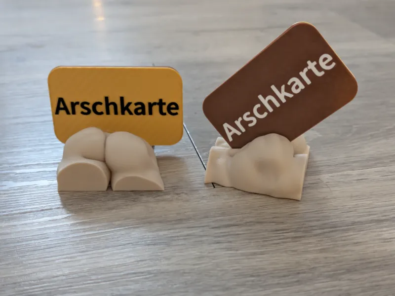 (Arsch) Karten Halter / Kartenständer