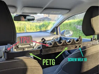 Fishing rod holder for car